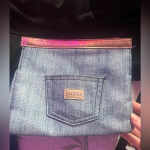 Guess Denim Toiletry Bag